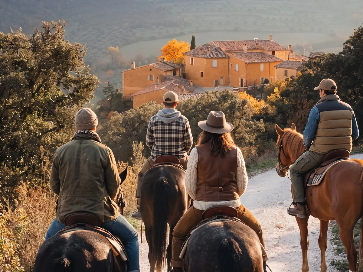 Balade à cheval dans la Drôme, autour de Allan